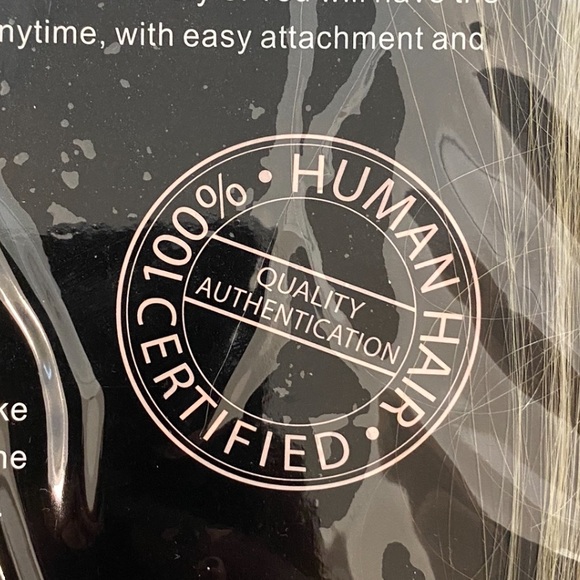 Beautiful real hair clip In extensions 20” platinum - Picture 7 of 7